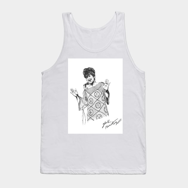 Franklin soul Original Ink Drawing Print Tank Top by HamiltonArt